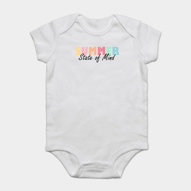 Summer State Of Mind Retro Baby Bodysuit by The WYLD Tribe